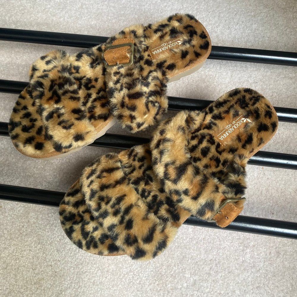KOOLABURRA By UGG Women Furr-ah Plush Sandals - NEW NWOB - Picture 6 of 8